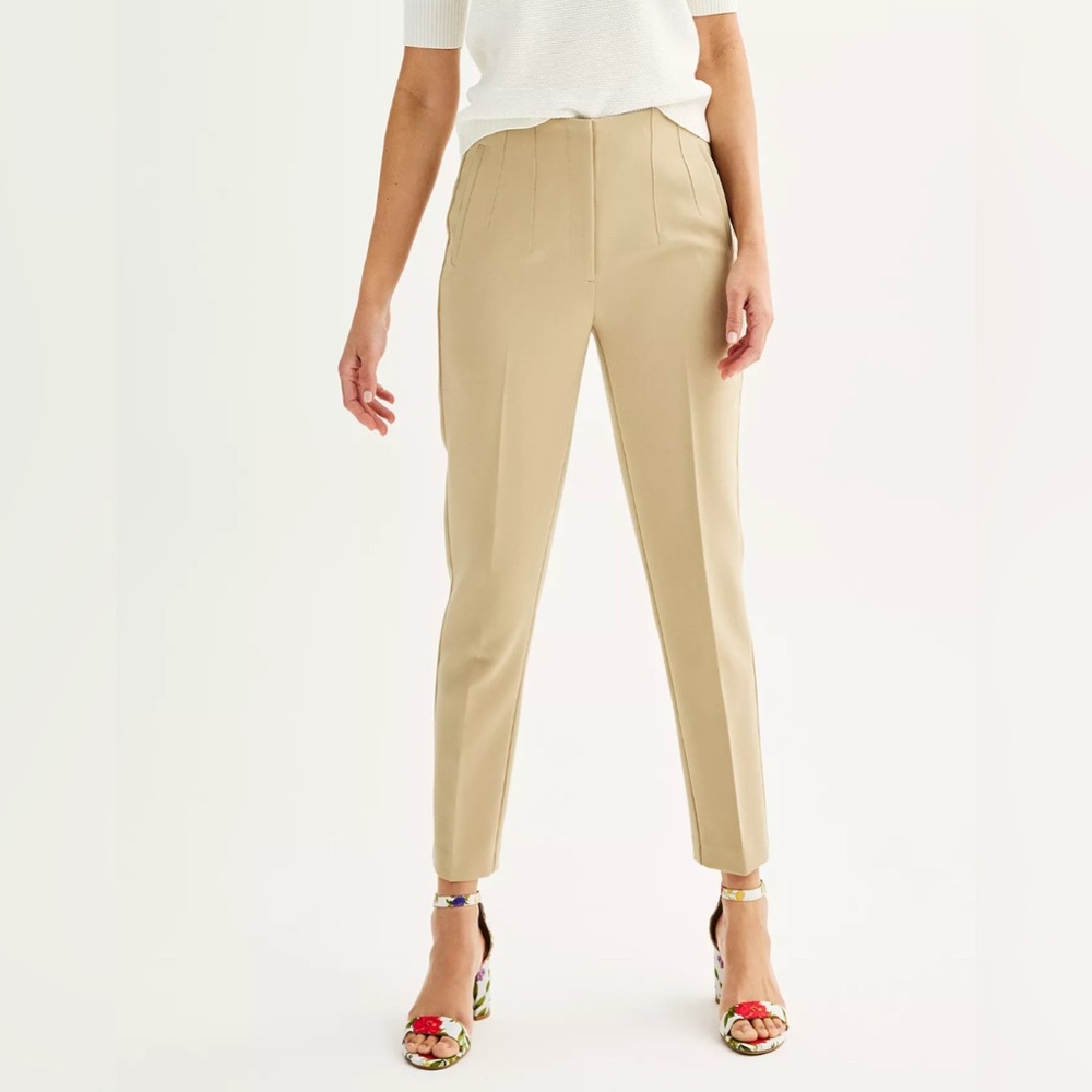 Nine West NWT Tapered Pants Sz 12 Waist 31 Inseam 28 Workwear‎ Office Classic